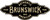 Brunswick Billiards Play Package, official Brunswick logo with vintage style and lettering.