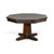 Sawyer Twain Henry 5-Piece Poker & Dining Table Set with 4 Chairs, dark mahogany wood material, octagonal table design with sturdy pedestal base.