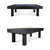 Doc & Holliday Zurich Pool Table with Dining Top Option, stylish black pool table with double-sided gaming and dining surface design.