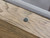 Plank & Hide Co Isaac Pool Table & Shuffleboard Combo, close-up of the wooden surface with a black protective pad on the corner.