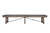 Plank & Hide Co Isaac Pool Table & Shuffleboard Combo, a wooden multi-functional game table with a sleek design and sturdy legs, featuring a shuffleboard surface on top.