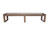 Plank & Hide Co Lana 14' Shuffleboard Table, a long wooden game table with a sleek, polished surface and sturdy frame, designed for indoor shuffleboard games with free shipping in the Continental USA.