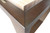 Plank & Hide Co Lana Pool Table & Shuffleboard Combo, close-up of the corner showing a sleek wooden finish with a contrasting lighter playing surface.