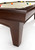 Brunswick Billiards Brunswick Winfield Slate Pool Table, Espresso Finish, close-up of the elegant wooden corner and slate playing surface.
