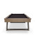 Plank & Hide Co Modesto Pool Table by Plank & Hide, Whiskey Finish, with a sleek modern design and black felt surface.