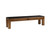 American Heritage Billiards American Heritage Alta Multi-functional Storage Bench in Brushed Walnut, image of a wooden storage bench with a cushioned black seat and sturdy legs.