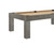 American Heritage Billiards Alta Parsons 8' Slate Pool Table, Charcoal Finish, showing a modern wooden pool table with a light beige playing surface and black corner accents, ready for installation.