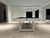 American Heritage Billiards American Heritage Lanai Outdoor Pool Table in White, modern indoor pool table on a spacious patio with large windows and ceiling lights.