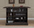 American Heritage Billiards Valore Home Bar | Riverbank, dark wooden bar with shelves filled with glassware, bottles, and bar accessories.