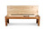 Doc & Holliday Billiards Storage Bench, wooden bench with a hinged lid for storing billiard accessories, made of natural wood.