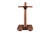 Doc & Holliday Derby Billiard Floor Rack, wooden billiard cue and accessory storage rack with multiple holes for cues and a sturdy square base.