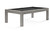 Brunswick Billiards Brunswick Sanibel Pool Table & Shuffleboard Table, wooden framed game table with black felt on the playing surface for billiards and shuffleboard.