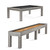 Brunswick Billiards Brunswick Sanibel Pool Table & Shuffleboard Table, showing a modern-style pool and shuffleboard table with a rustic wood finish and sleek design.
