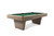 Doc & Holliday Preakness Pool Table in Glazed Pearl, a stylish billiards table with a green felt surface and wooden frame.