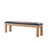 Doc & Holliday Billiards Dining Storage Bench, wooden bench with black cushioned seat for game room or living space.