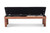 Doc & Holliday Billiards Dining Storage Bench, wooden bench with a lift-up padded cushion for storing billiard cues and accessories.