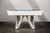 Doc & Holliday Deco Pool Table by Doc & Holliday, modern white pool table with angled wooden legs and a sleek design.