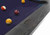 Brunswick Billiards Brunswick Brescia 8' Slate Pool Table, with a close-up view of the slate surface and pool balls arranged for a game.