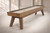 Doc & Holliday George Shuffleboard Table in Gray Walnut, modern indoor shuffleboard table with wooden finish and angled legs.