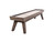 Doc & Holliday George Shuffleboard Table - Glazed Pearl Finish, a wooden shuffleboard table with a sleek, modern design and a natural wood finish, equipped with a smooth playing surface and sturdy legs.