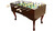 Tornado Madison Foosball Table in a warm hand-stained finish, showcasing solid maple cabinet and Queen Anne legs.