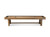 12-foot Doc & Holliday Hank Shuffleboard Table in Oaklee finish, handcrafted from solid oak with a maple butcher block playfield. Clean front-facing view on white background highlighting its timeless design.