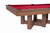Plank & Hide Covington Slate Pool Table, wooden pool table with red felt playing surface and free installation.