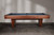 Doc & Holliday Preakness Slate Pool Table in Walnut & Maple, front view of sleek billiards table with wooden frame and blue felt surface.