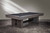 American Heritage Billiards Vancouver Slate Pool Table in Marble Grey, modern pool table made of wood with sleek design and slate surface, placed in an industrial style room.