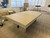 American Heritage Billiards Vancouver 8' Slate Pool Table in White Wash Finish, modern rectangular design with a sleek white wash wood finish in a stylish game room setting.