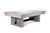 American Heritage Billiards Vancouver 8' Slate Pool Table in White Wash Finish, showcasing a modern and stylish game table with a sleek, light-colored wooden surface and contemporary design.