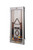 American Heritage Billiards Alta Slate Pool Table in White Wash on Ash, with pool cues, balls, and equipment neatly organized on the sides and bottom, showcasing a stylish and functional game room accessory.