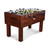 Doc & Holliday Parsons Foosball Table | Doc & Holliday x Tornado, a wooden foosball table with a dark finish, featuring black and yellow player figures and metal rods.