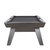 Plank & Hide Co Lennox Steel Slate Pool Table, modern black pool table with a sleek steel frame and sturdy legs.