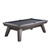 Plank & Hide Co Lennox Steel Slate Pool Table by Plank & Hide, featuring a sleek modern design with a gray finish and sturdy wooden legs.