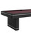 Plank & Hide Co Plank & Hide Deco Slate Pool Table in Brushed Greige, modern billiards table with sleek black frame and burgundy playing surface.