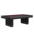 Plank & Hide Co Plank & Hide Deco Slate Pool Table in Brushed Greige, modern pool table with a sleek black frame, slate surface, and brushed greige finish.
