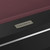 Plank & Hide Co Plank & Hide Deco Slate Pool Table in Brushed Greige, close-up of the metal branding plate on the sleek black surface.