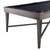 Plank & Hide Co Plank & Hide Saxon Steel Slate Pool Table, gunmetal grey finish with sleek metal frame and black felt playing surface.