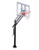 First Team Inc First Team ATTACK Adjustable Basketball Hoop, a regulation height basketball hoop with a sturdy adjustable metal pole and clear backboard with a hoop and net for basketball games.