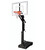 First Team Inc First Team OmniJam Adjustable Portable Basketball Hoop, free-standing basketball hoop with adjustable height, backboard, and orange rim with net.
