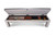 American Heritage Billiards Alta Billiards Storage Dining Bench | Sawyer Twain, view of the open storage bench with pool cues, billiard balls, and accessories inside.
