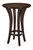 Brunswick Billiards Centennial Pub Table, elegant dark wood high-top table with curved legs and metal ring support.