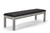 Brunswick Billiards Brunswick Centennial Storage Bench, modern wooden bench with cushioned black seat and storage space underneath.