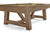 Brunswick Billiards Brunswick Botanic Pool Table, rustic and charcoal finishes, made of wood with a classic design, featuring a green felt surface and billiard balls set up for a game.