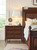 Hooker Furniture Charleston Traditional Three-Drawer Nightstand in Maraschino Cherry