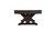 Plank & Hide Co Otis Pool Table & Shuffleboard, a dark wooden shuffleboard table with a sturdy base against a white background.