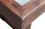 Plank & Hide Co Lucas Pool Table & Shuffleboard Combo, close-up view of the wooden corner with visible wood grain and joint detailing.