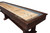 Plank & Hide Co Lucas Pool Table & Shuffleboard Combo, wooden pool and shuffleboard game table with scoring zones and smooth playing surface.