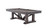 Plank & Hide Co Lucas Pool Table & Shuffleboard Combo, a wooden gaming table with a dark finish, featuring a convertible design for pool and shuffleboard gameplay.